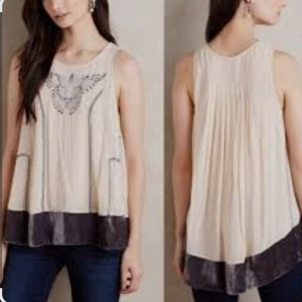 Elegant Cream‎ and Black Women's Top